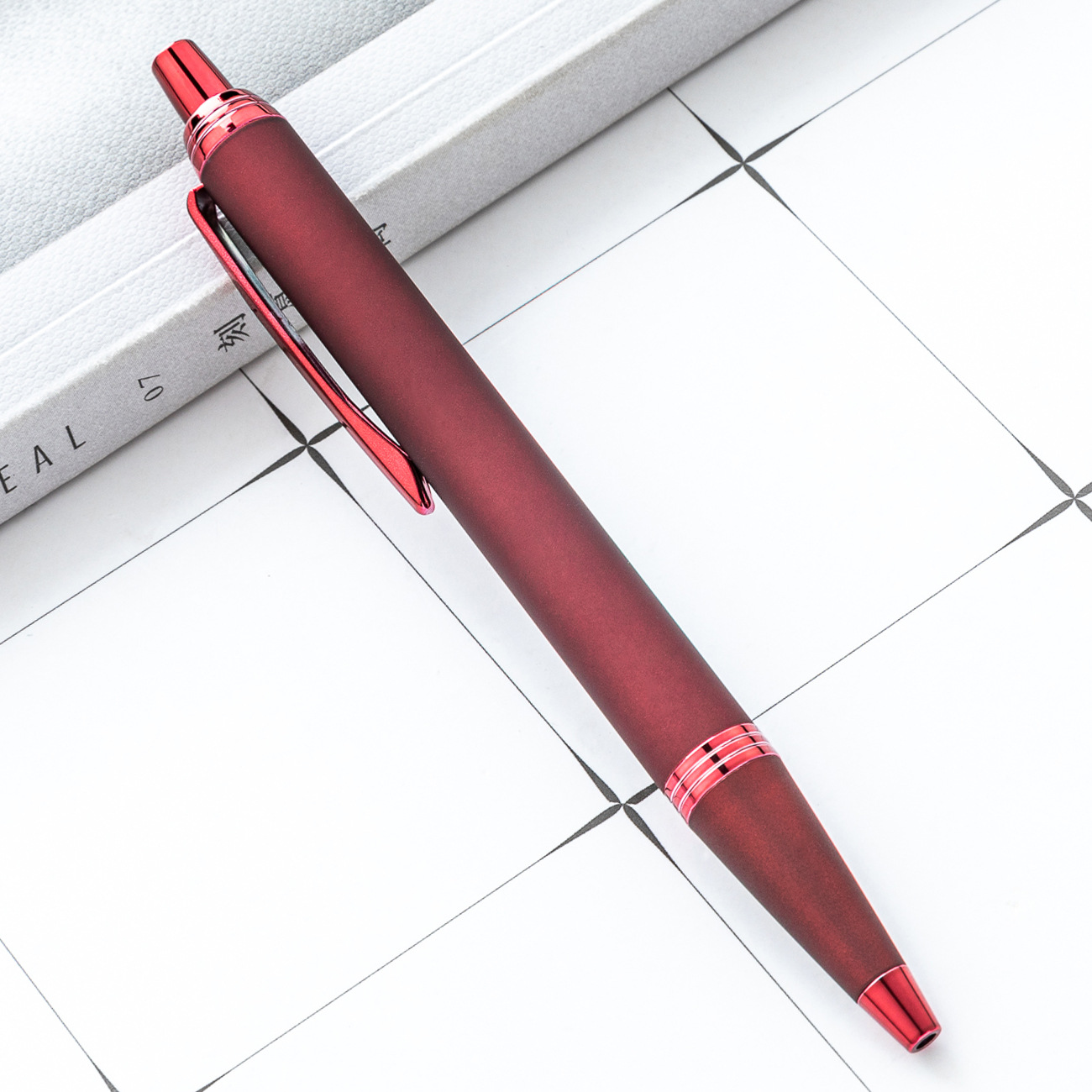 Nuevo bolígrafo de prensa puede imprimir logotipo hotel corporativo publicidad bolígrafo de regalo multicolor metal bolígrafo mayorista