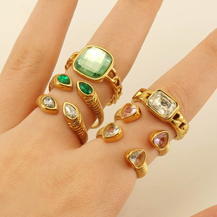 �W���r���¿�P��ʯ��ָ��18k��ins�L�W�t�����ָ���lŮ��