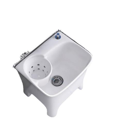Ceramic swivel mop bucket pool balcony mop basin bathroom floor mop pool with built-in drainage basket mop bucket floor mop bucket