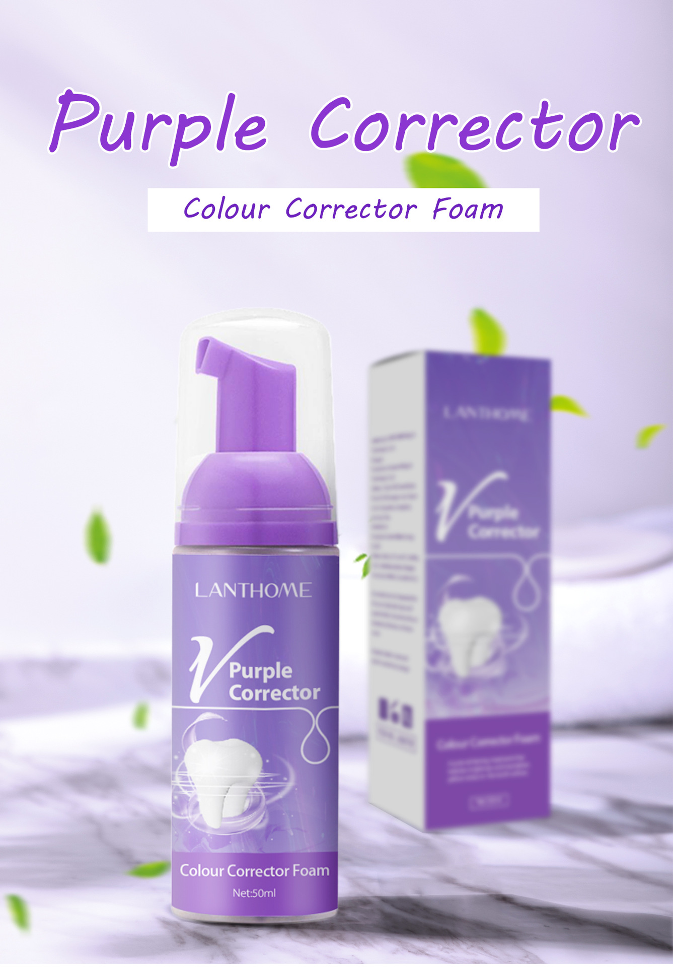 purple toothpaste whitening