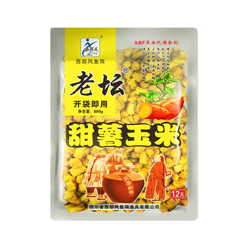 Western Fenglaotan sweet potato, corn, wheat grains, carp fishing bait, nesting material 800g 35 bags/box