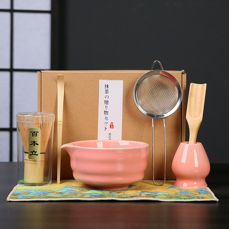 Transfronterizo exclusivo para el set de té Matcha japonés caja de regalo de té Matcha cepillo de té de 100 libros de té Matcha de la dinastía Song