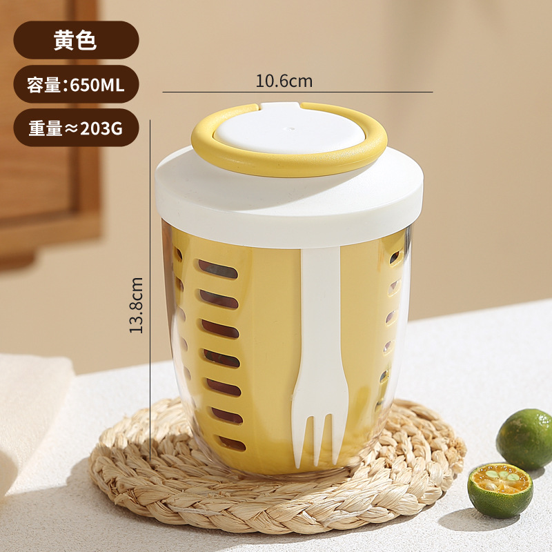 Taza de frutas para ir a trabajar Taza de ensalada para ir a trabajar Taza de desayuno para niños para acampar