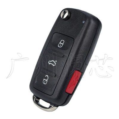 Car Keys 2/3/4 Button Golf Mk6 - key-shell-4-keys
