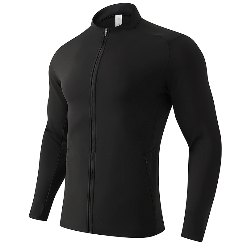 Unisex Zip-Up Training Jacket – Quick-Dry Breathable Workout Top For Outdoor Sports – Lightweight Fall/Winter Activewear In Trendy Colors_voghion.com