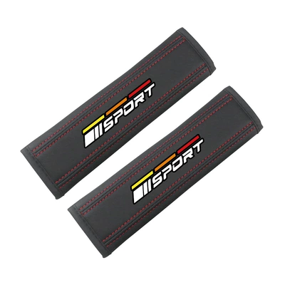 All Seasons, Seat Belt Protectors for | Other Automotive Safety Supplies - sport-leather-shoulder-pads-f-style
