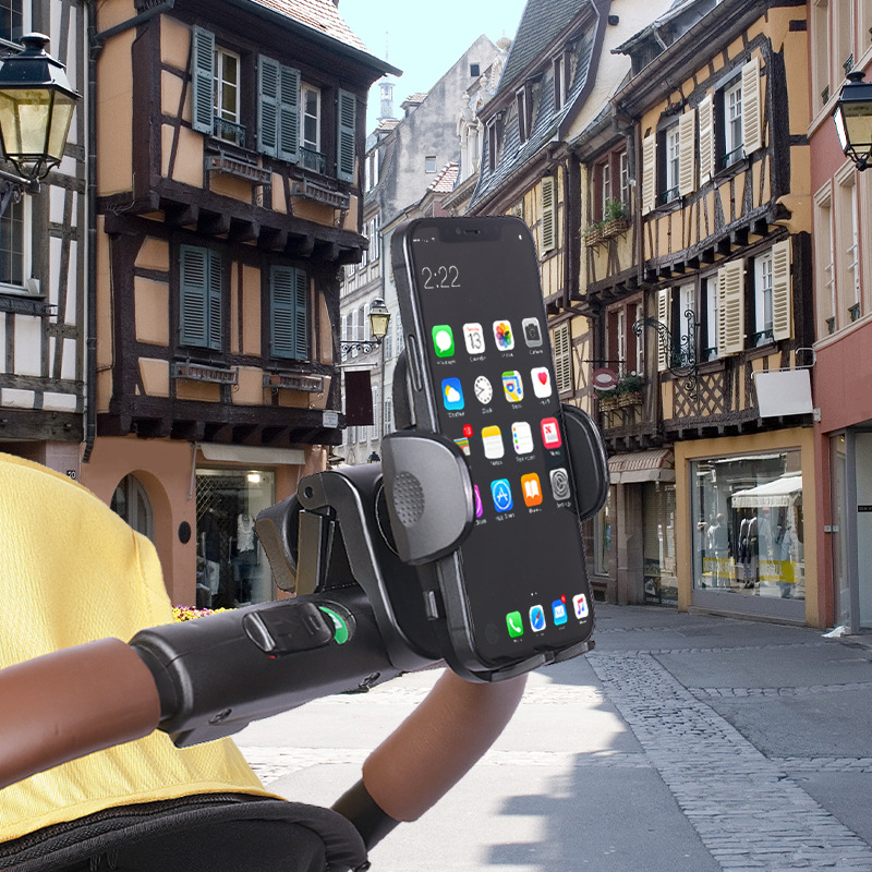 2021款婴儿车手机架电动摩托车自行车骑行骑手车防震手机导航支架