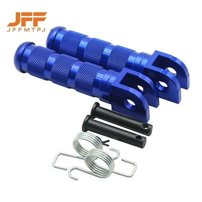 Motosiklet ləvazimatları və aksesuarları Footrests, Universal Folding Modified - blue-honda-cb-foot-pegs-small