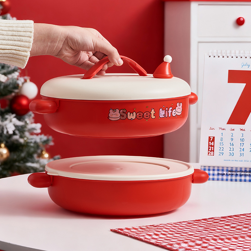 christmas red dried fruit tray snacks household living room coffee table dried fruit box portable candy box sunflower seeds nut storage box