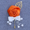 Wedding bridegroom bride simulation flower chest flower brooch flower, simulation flower business party festival supplies 643z