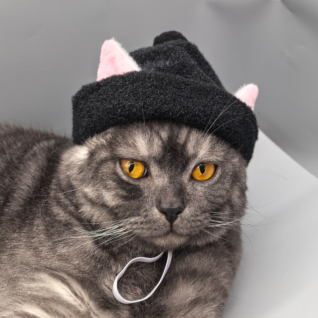 Gorro de pelagem sintética de coelho para gatos e cães_voghion.com
