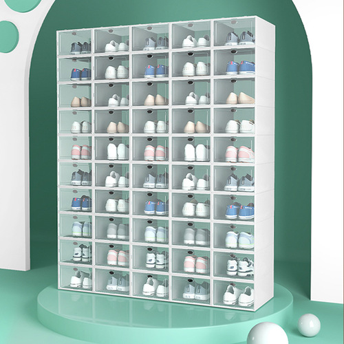 加厚透明鞋盒抽拉抽屉式收纳盒塑料鞋柜鞋子收纳家用整理厂家直销