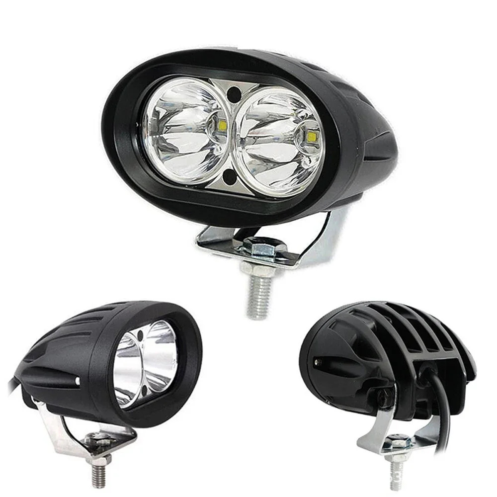 20W car inspection work light oval LED forklift light accessory work light with two LED beads motorcycle light