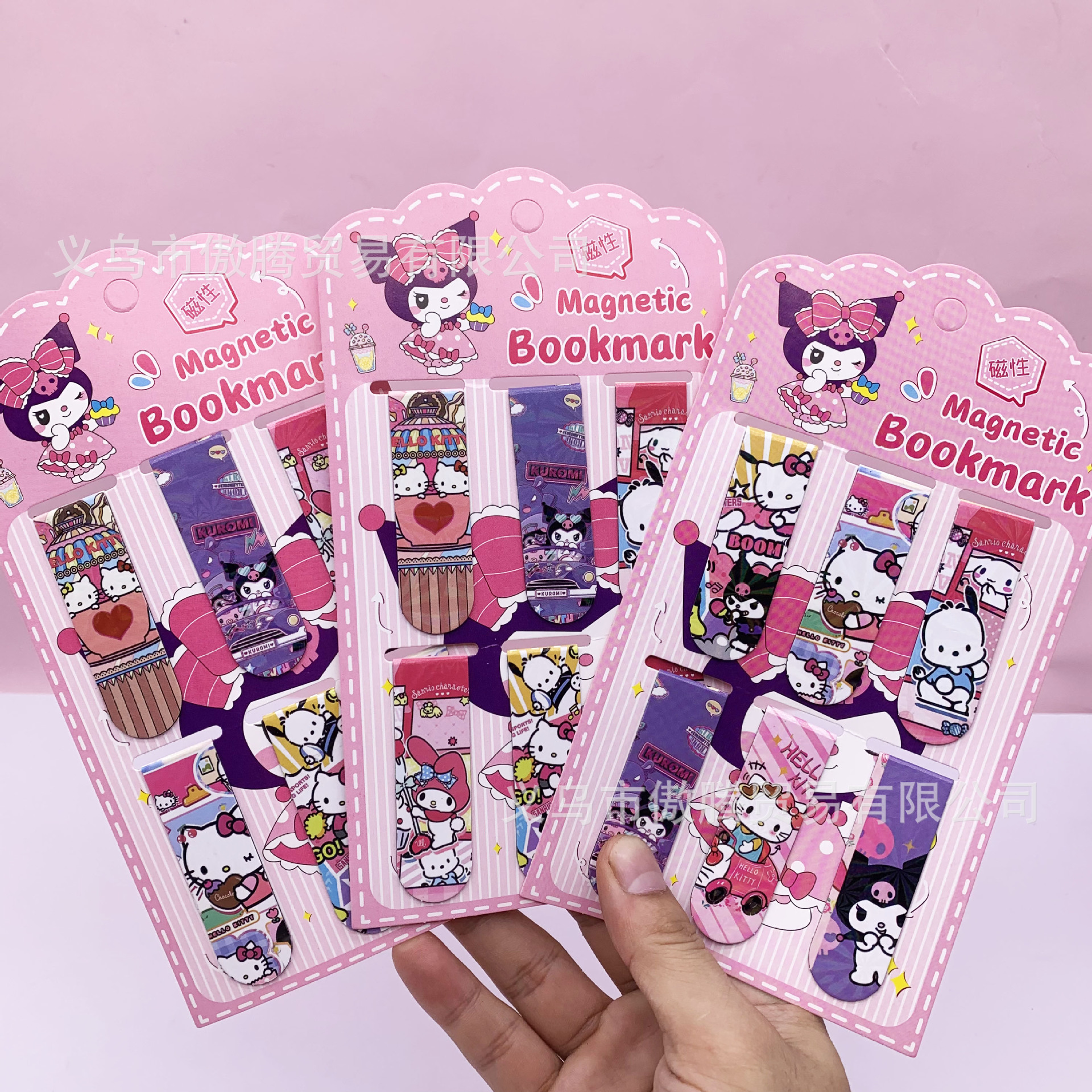 Comercio exterior nuevo Sanli Xiaoxi pulverización marcadores magnéticos de dibujos animados de alto valor de cara Kulomi Melotti marcadores plegables de doble cara