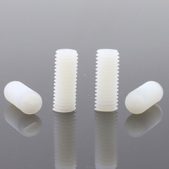 Nut screw with one-line slot, plastic machine screw, M3|M4|M5|M6 headless flat locking screw