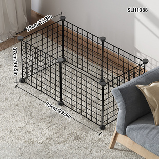 Pet Fence Small Dog Indoor Home Isolation Guardrail Kennel Corgi Pomeranian Teddy Iron Cage Fence