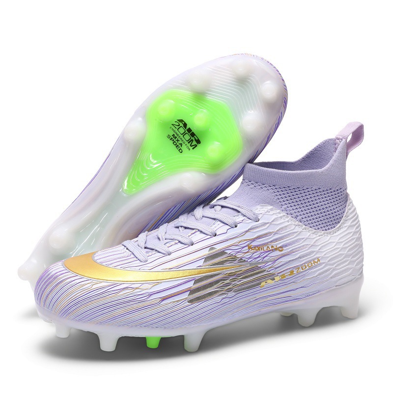 Zapatillas de Fútbol de Caña Alta TF de TPU Equilibrio para Césped Artificial y Fútbol