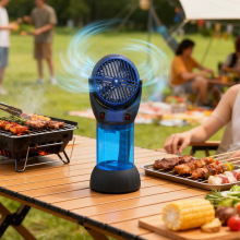 跨境外贸便携喷雾风扇 户外露营野餐实用 旅行喷雾厂家直批风扇