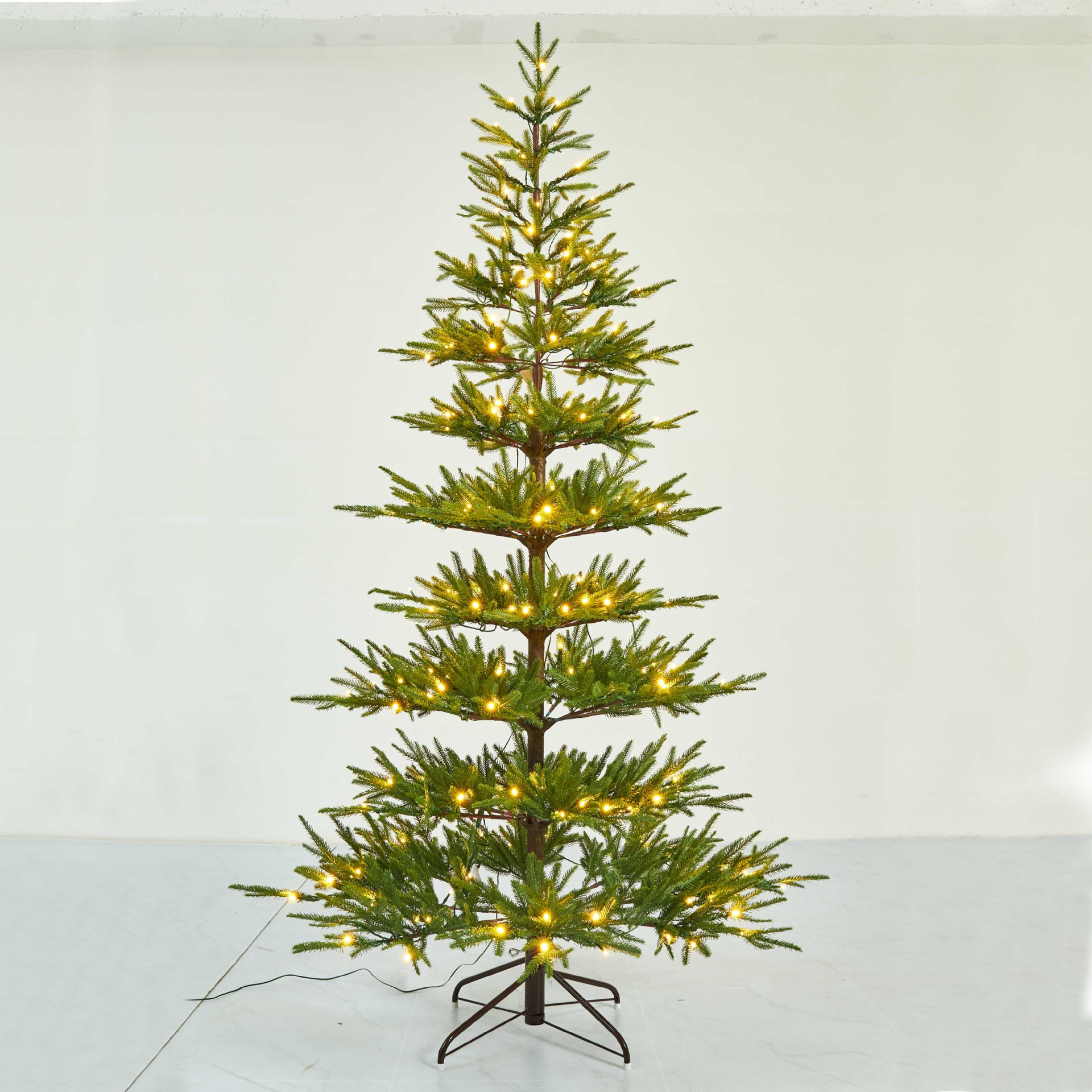 Fuente fábrica decoración navideña PE de alta gama árbol de Navidad híbrido simulación protección del medio ambiente verde árbol automático especial transfronterizo