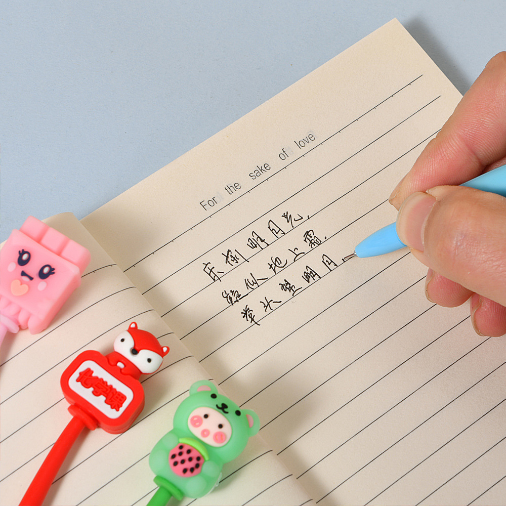 Creativo lindo rocker música lápiz neutral dibujos animados de alto valor facial estudiantes de reducción de presión lápiz rocker estudiantes de primaria premios papelería