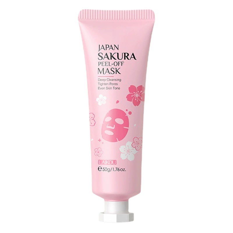 Маска-пленка Laikou Sakura 50 г (тюбик) для очищения пор, экспортная маска для ухода за кожей