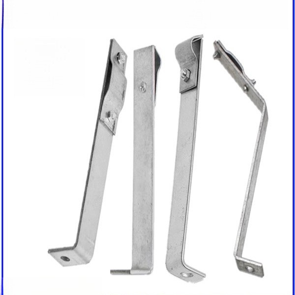 L型直角避雷卡热镀锌防雷支架 扁铁防雷卡子燕尾卡外飘避雷支撑架