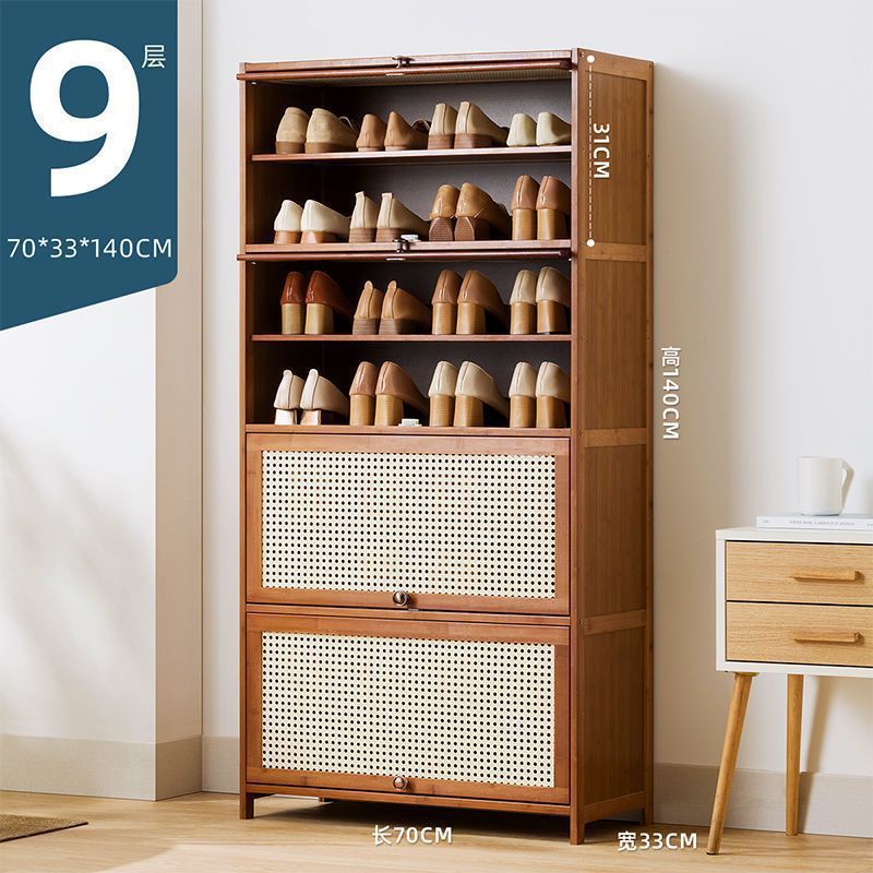 Fábrica directa puerta doméstica almacenamiento interior de gran capacidad ahorrar espacio gabinete de zapatos simple a prueba de polvo dormitorio de alquiler de vivienda