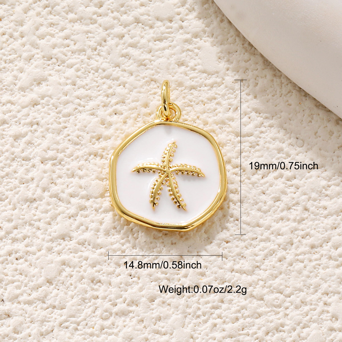 3g Weight Pendant Jewelry Making Type 18*9.3mm Jewelry Making Size DIY Jewelry Accessories Classification 1 Piece Quantity Copper Material Conch, Rudder Pattern Polished Finish Enamel Design Marine Style Style 1 Piece 18*9.3mm Copper Conch Rudder Polished Pendant 7