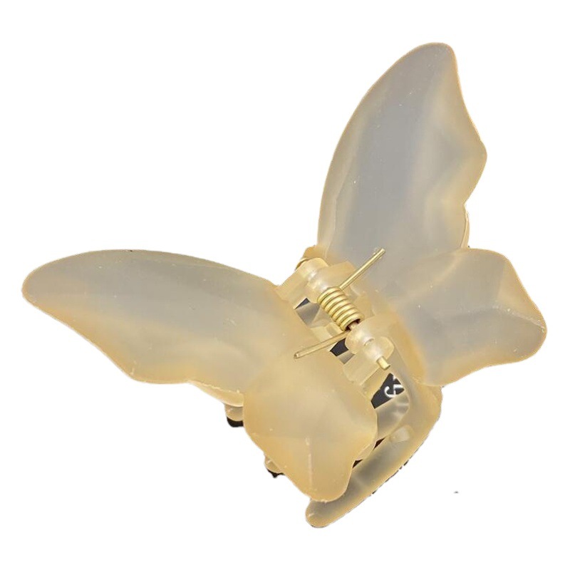 Hada volando ~ mariposa transparente medio lazo clip de pelo hembra horquilla de verano clip de Cabeza trasera esmerilado clip de tiburón horquilla