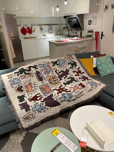 Keith haring graffiti master sofa blanket decorative blanket outdoor camping