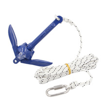 YUHOOK铝制锚折叠锚组合橡皮艇皮划艇冲锋舟充气钓鱼船用锚