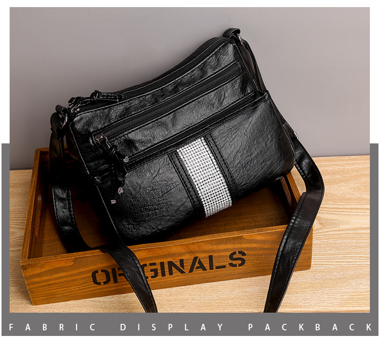 Dames crossbody tas met diamantdetails en grote capaciteit_voghion.com