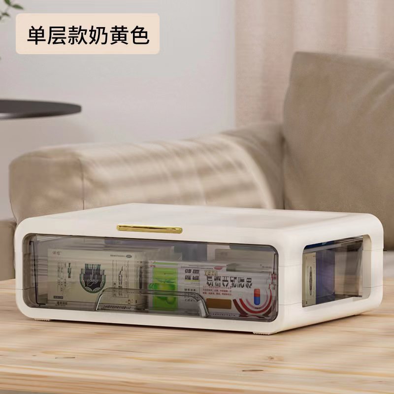 家庭用大容量医薬ボックスデスクトップ家庭用常備薬ボックス多層引き出し式薬物収納ボックス|undefined