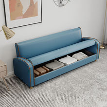 新款可储物式收纳沙发小户型简约现代客厅公寓双人三人免洗科技布