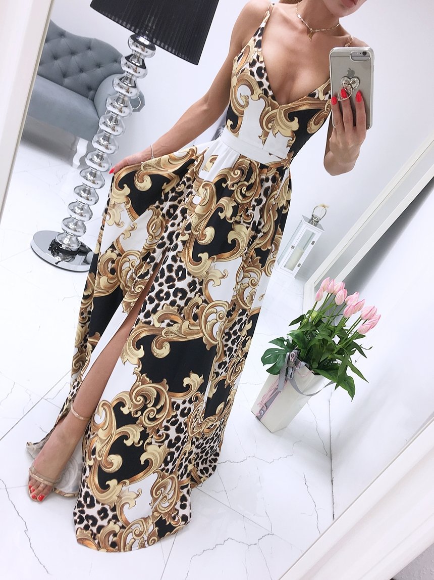 summer new printed dress NSAXE45556