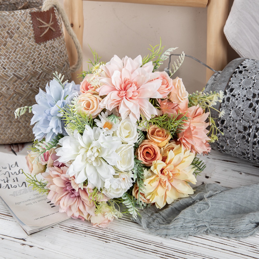 Floral Arrangement of Artificial Carnations, Manufacturer of Home Decor, Wedding Hand Bouquets, Rose-like Artificial Flowers, Wall Decoration INSMW66793