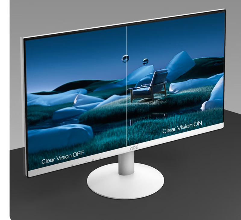 Aoc 27inch Ips Ultra-Thin Elegant White Ultra-Thin Office Gaming Computer Monitor 27B30H/Bw