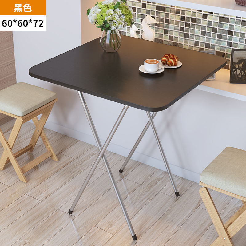Mesa plegable, mesa de comedor, mesa de comedor, dormitorio portátil, mesa de comedor pequeña, simple para el hogar, de pie en el lado, tipo de casa pequeña