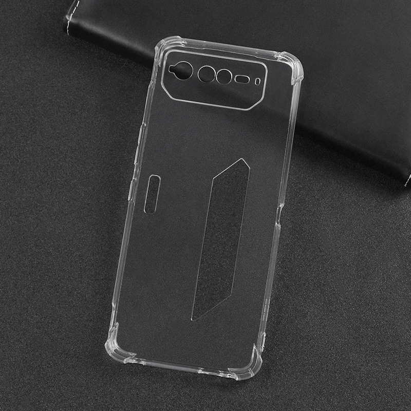 Asus ROG Phone 6 four-corner airbag anti-fall mobile Phone case ROG7 transparent tpu soft case material manufacturers applicable