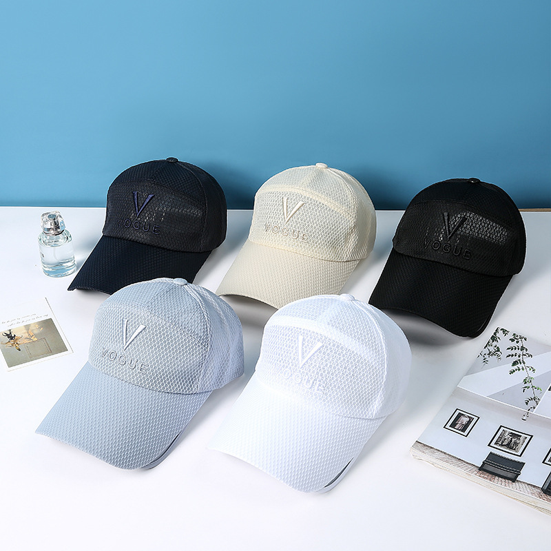 Summer travel breathable sun hat for leisure with letters