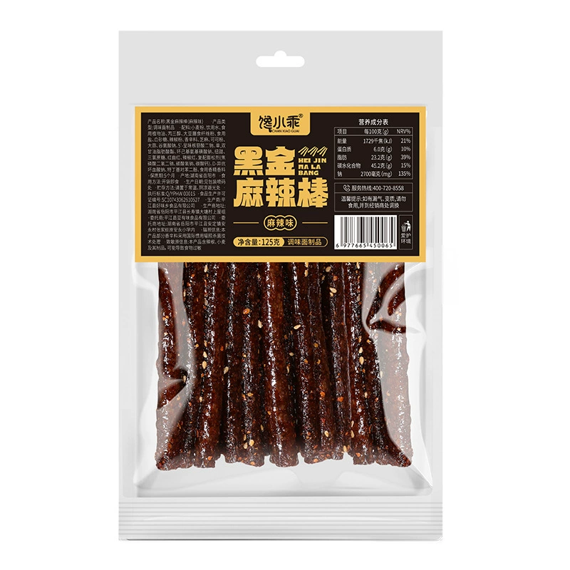 [Black Gold Spicy Tiao Combination] Жадная Куколка Пряной Тяо, хунаньские фирменные снеки, удовлетворяющие детские вкусы