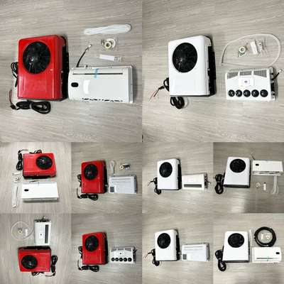 Suitable for 12V yellow car air conditioner, big truck, excavator, excavator, universal roof suspension air conditioner (Automotive air conditioning) - air-conditioning