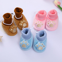 寶寶冬季棉鞋加絨加厚中筒高幫嬰幼兒學步鞋0-1歲現貨可愛保暖鞋