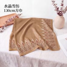 �����¿�130cmӡ������Ů�߼�������˿��ѩ�Ĵ�ߴ�����װ��Χ��