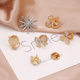 Bow Anti-slip Brooch Pin Metal Chanel Elegant Decorative Brooch Buckle High-grade Snowflake Anti-slip Buckle