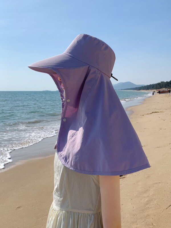 新型の大きいマントの日焼け止めの日よけの漁師の帽子の子供の夏の屋外の大きい軒は顔を覆います。|undefined