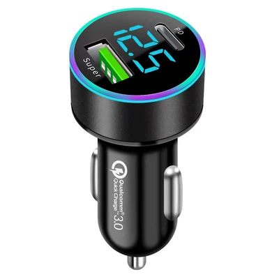 lighter super fast charging car Mobil şarj cihazları - digital-display-super-fast-charge-pd