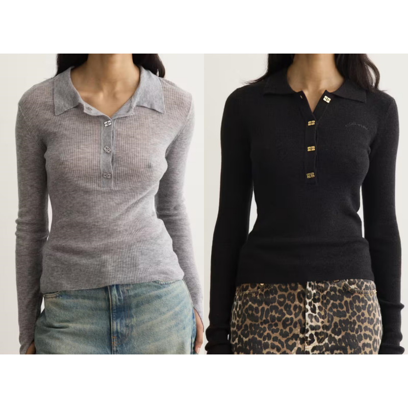 Foreign Trade Wool Blend Polo Shirt 26 New Style Striped Solid Color Long-Sleeve Polo Collar Shirt Thin Blend Pullover Sweater Foreign Trade Wool Blend Polo Shirt 26 New Style Striped Solid Color Long-Sleeve Polo Collar Shirt Thin Blend Pullover Sweater