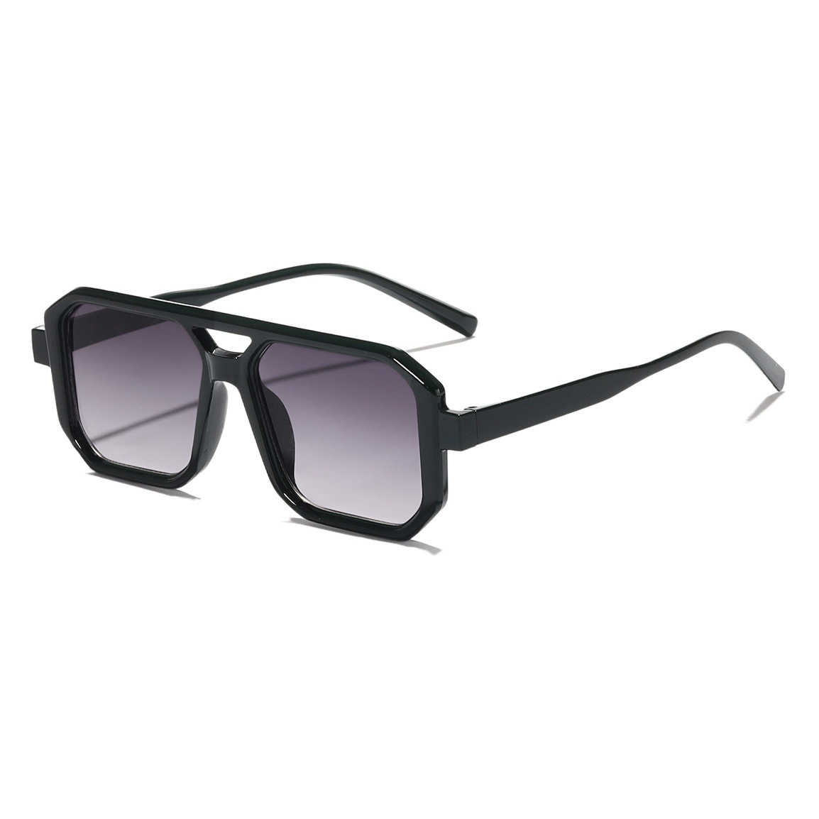 2023 nuevo europeo y americano personalizado gafas de sol ins estilo doble haz gran marco gafas de sol moda femenina transfronteriza 97138