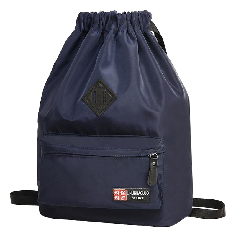 Cordón cordón mochila estudiante mochila casual moda montar al aire libre fitness gran capacidad mochila de nylon